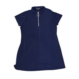 Always Indigo collared shirt dress